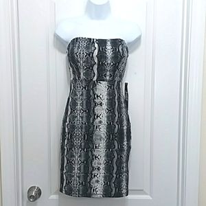 Jump Apparel Snakeskin Print Dress